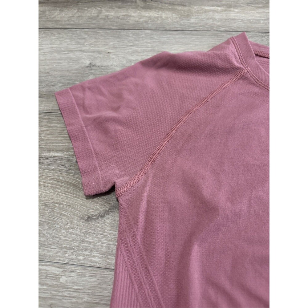 Athleta Pink Momentum Tee Women's Size M Dusty Rose Athleisure Active T Shirt - Picture 6 of 14